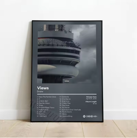 Drake Album Cover Poster "Views"