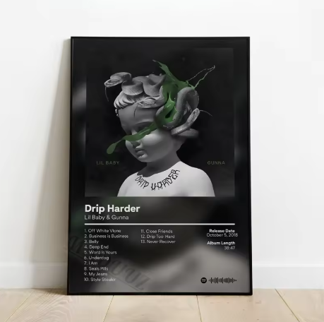 Lil Baby x Gunna Album Cover Poster "Drip Harder"