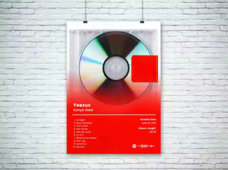 Kanye West Album Cover Poster "Yeezus"