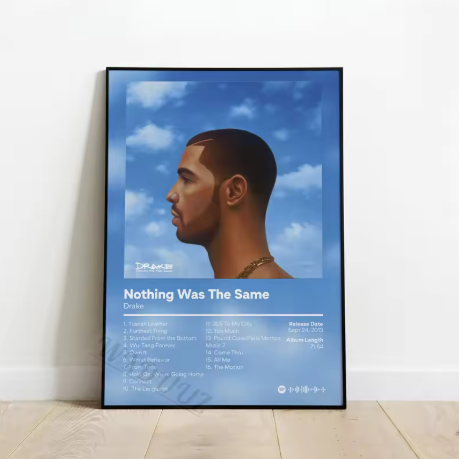 Drake Album Cover Poster "Nothing Was The Same"