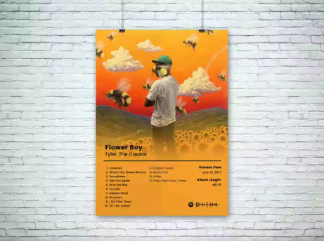 Tyler, The Creator Album Cover Poster "Flower Boy"