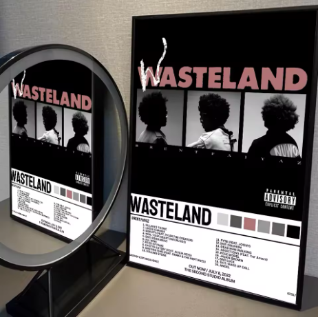 Brent Faiyaz Album Cover Poster "WASTELAND"