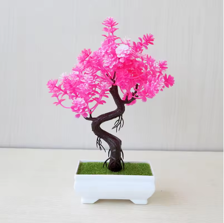 Artificial Potted Pink Tree Small