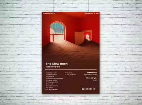 Tame Impala Album Cover Poster "The Slow Rush"