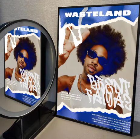 Brent Faiyaz Wall Poster "WASTELAND"