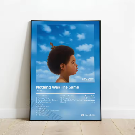 Drake Album Cover Poster "Nothing Was The Same"