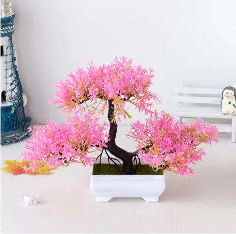 Artificial Potted Pink Tree