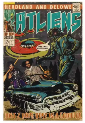 Hip-Hop Comic Style Poster "ATLIENS"