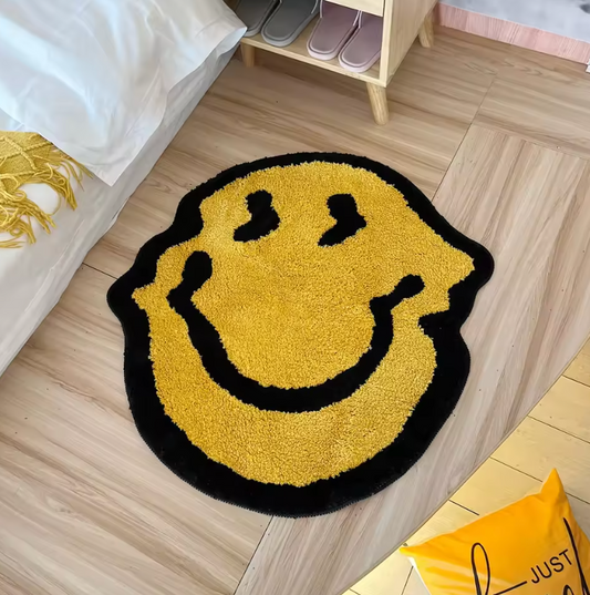 'Faded' Smiley Face Wavey Rug