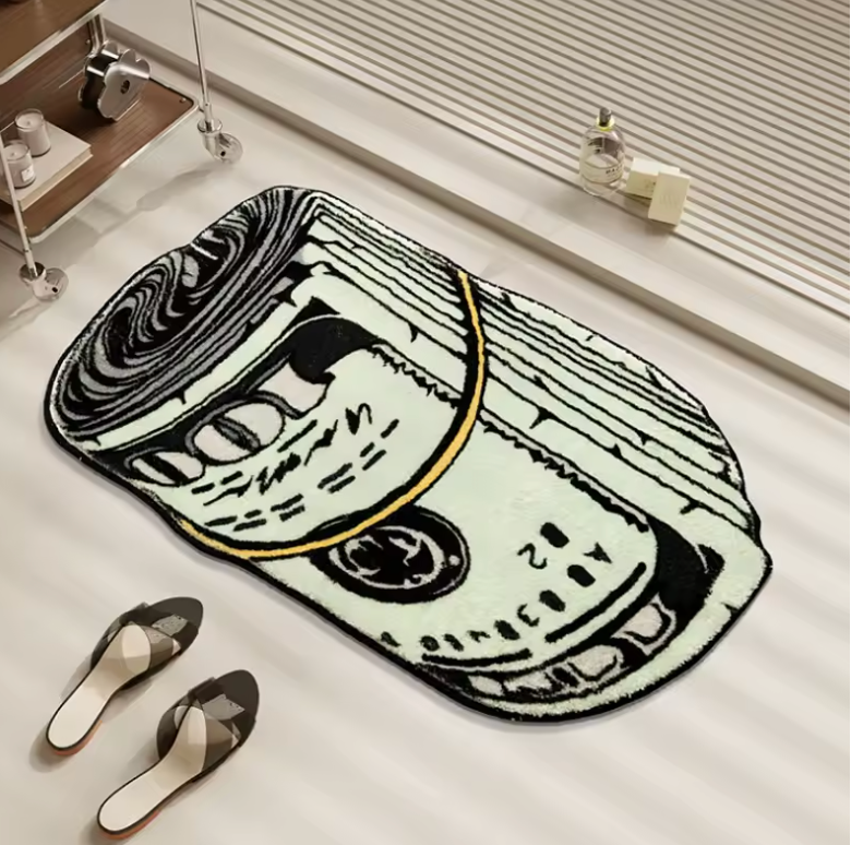 Roll of Money Aesthetic Rug