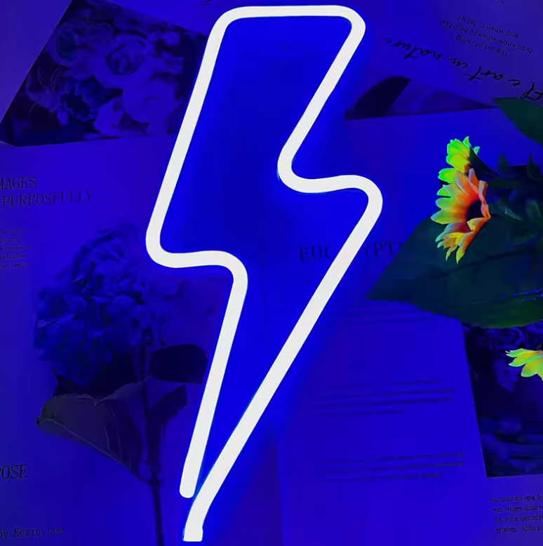 Lightning Bolt Neon Sign