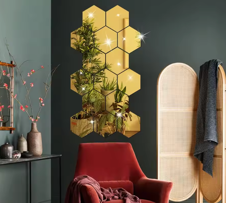 Mirror Hexagon Customisable Wall Mirror Collection