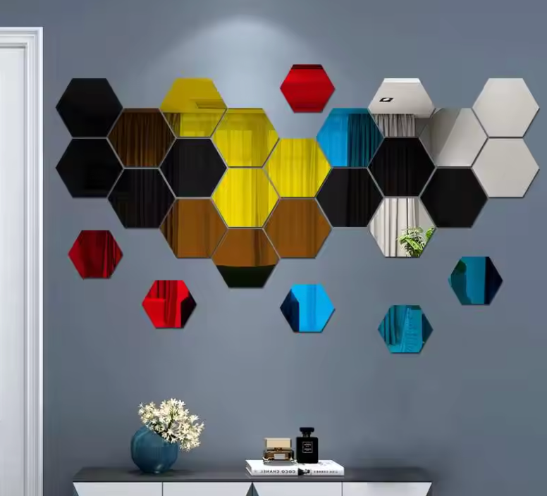 Mirror Hexagon Customisable Wall Mirror Collection