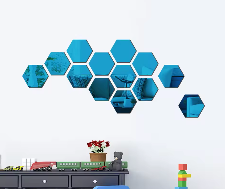 Mirror Hexagon Customisable Wall Mirror Collection