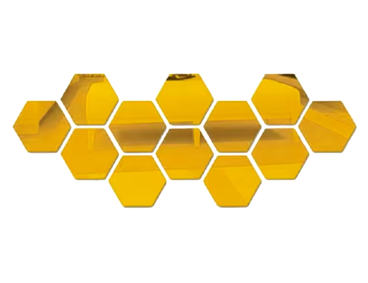 Mirror Hexagon Customisable Wall Mirror Collection