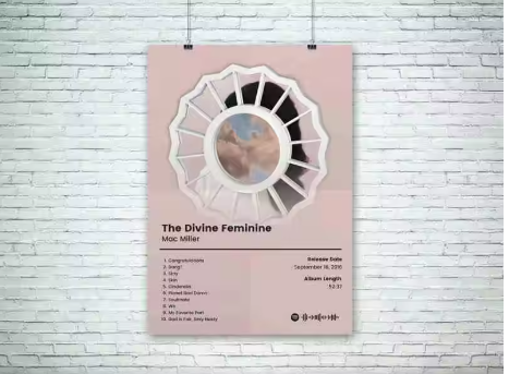 Mac Miller Album Cover Poster "The Divine Feminine"