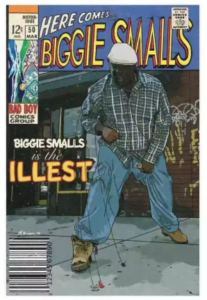 BIGGIE SMALLS Comic Style Poster "ILLEST"