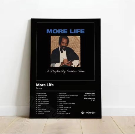 Drake Album Cover Poster "More Life"